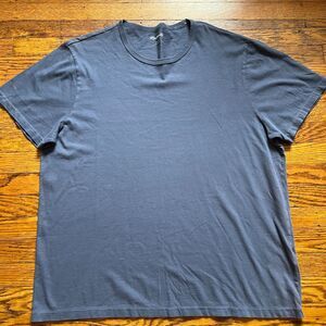 Madewell Men's XL Dark Indigo Garment Dyed Allday Crewneck T-Shirt New Tags